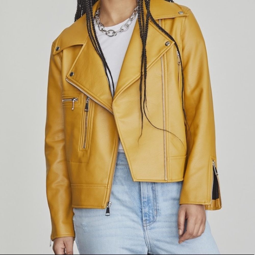 Faux Leather Moto Jacket